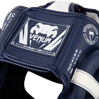 Venum Elite Headgear Blanc-Bleu Marine